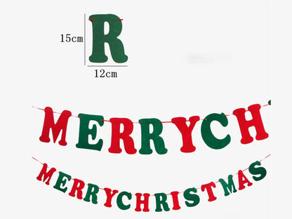 Santa Christmas Bunting, Christmas Tree Banner