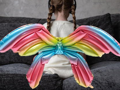 2pcs Colorful Angel Wings Balloons, Butterfly Fairy Wings Balloons