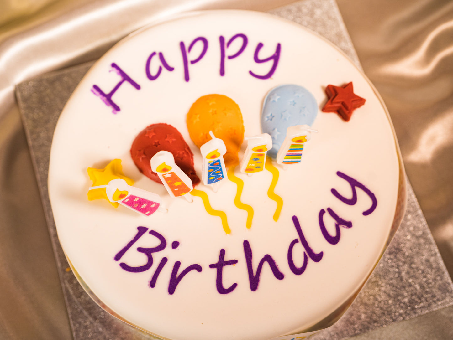 5pcs Colorful Painted Candle, Colorful Birthday Cake Candle