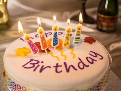 Colorful Painted Candle, Colorful Birthday Cake Candle