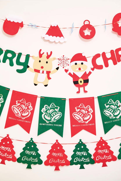 Felt Christmas Banner, Christmas Letter Bunting