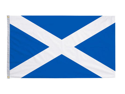 Flag of Scotland, St Andrew's Cross, Double Stitched, 5FT x 3FT