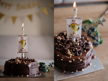 3 Styles Surprise Birthday Candle, Card Cake Candle