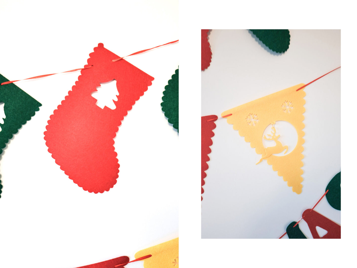 Christmas Socks Bunting, Christmas Colorful Banner