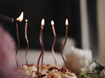 Twisty Birthday Candles, Spiral Colorful Cake Candles